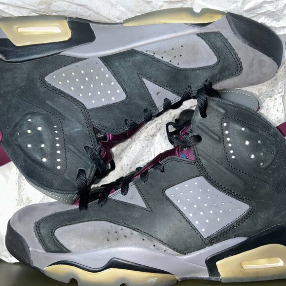 Air Jordan 6 Retro “Bordeaux” - Men’s Size 10 - Suede/Gray Burgundy - Picture 5 of 9